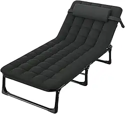 Espreguiçadeira Dobrável Reclinável Praia Piscina 4 posições Revomax Cadeira Espreguiçadeira para Piscina, Praia, Jardim e Varanda – Cama Espreguiçadeira Resistente Design Confortável e Ergonômico