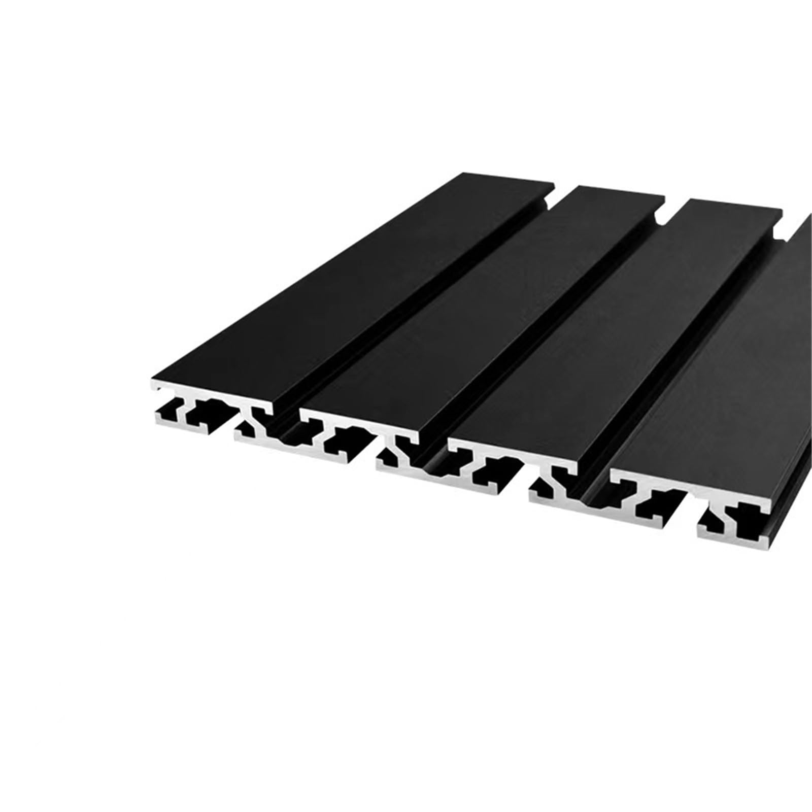 GTPBAO Telaio estruso lineare 15x180mm 15180 Profilo in alluminio anodizzato nero for telaio for mobili fai da te Recinzione industriale Binario estruso(500mm long)