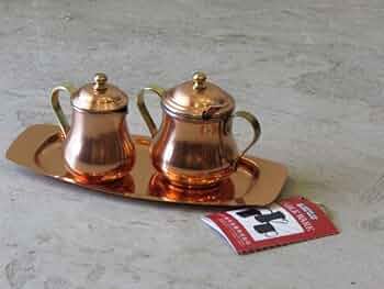 銅　ポット　ヴィンテージ Amazon.co.jp: u45当時物 純銅製 ミルク シュガーポットset