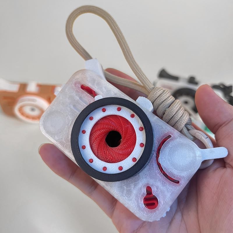 Fidget Toys for Adults, 10 Clickable Buttons Fidget Toy, Camera Fidget Toys,Relieves Stress Cube Fidget Block