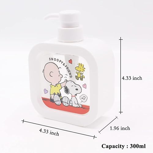 Miniatura 2 de Finex 2 unidades de cacahuetes blancos para perros blancos vacíos, recargables, dispensadores de botellas de plástico para desinfectante de manos,