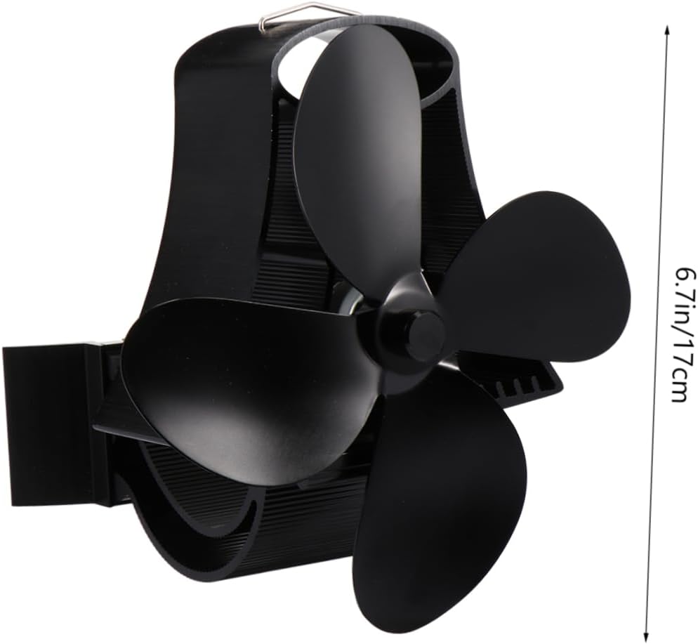 1pc Thermal Power Fan with Blades Heat Powered Fireplace Fan for Efficient Warmth Battery Cost-saving Design Heating for Home Use