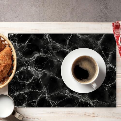 Set de table antidérapant et résistant à la chaleur marbre gris