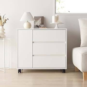 Amazon.co.jp: キャビネット 白 完成品