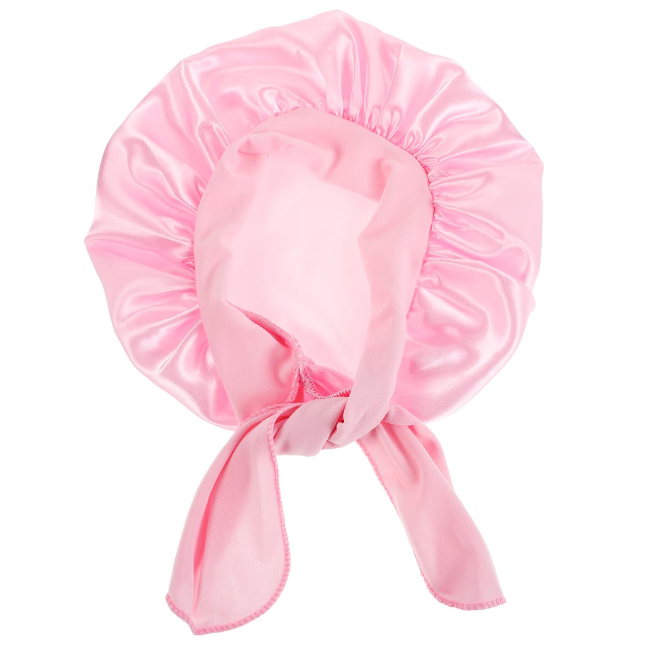 CALLARON Newborn Baby Bonnet Hat with Satin Ribbon Soft Milk Silk Headscarf for Sleeping Wind Protection and Daily Wear Ideal Baby Shower