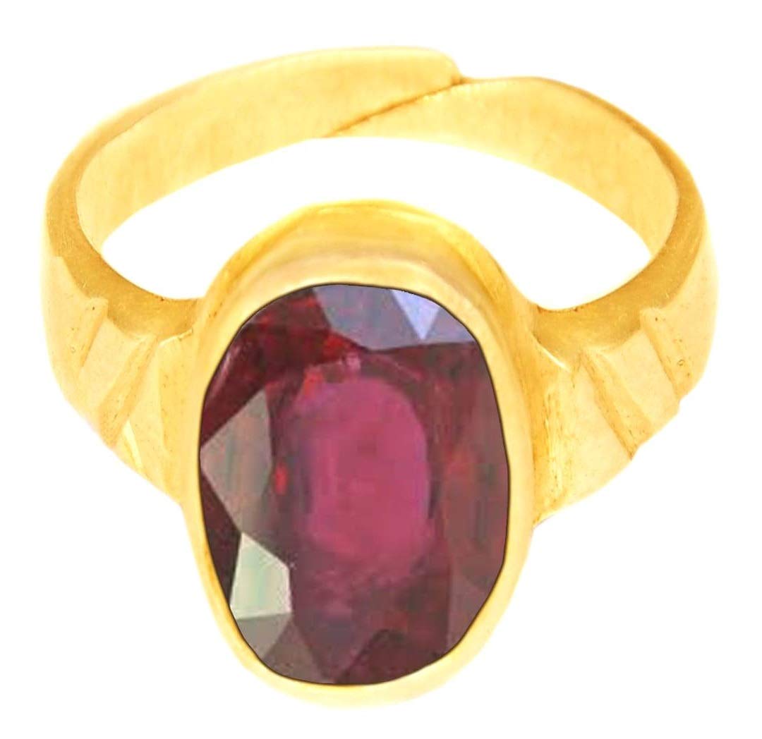 Takshila Gems® Natural Ruby Ring Lab Certified Adjustable Ring in Ashtadhatu for Men and Women, Manik Stone Ring (9.25 Ratti / 8.32 Carat) (B08RB3B3PL) Amazon Price History, Amazon Price Tracker