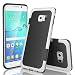 Galaxy S6 Edge Case, TILL(TM) Ultra Slim 3 Color Hybrid Impact Anti-slip Shockproof Soft TPU Hard PC Bumper Extra Front Raised Lip Case Cover for Samsung Galaxy S6 Edge S VI Edge G925 [Black]
