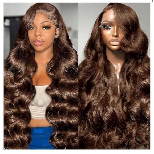 Thirty inches of chocolate-brown body wave at 200 density — $115.99, 264 ratings.
