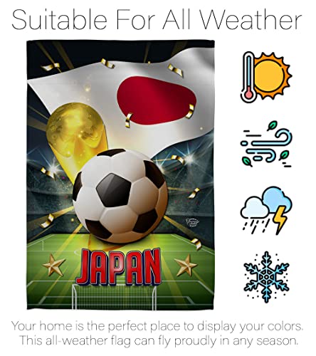 World Cup Japanese Flags Banner Home Decor Indoor Wall Art Patio Lawn Front Porch Room Decorations Outdoor Tapestry Yard Sign Fifa Soccer Gifts Sports Fan Party Trophy Game Football Goal Made In Usa #TOP5