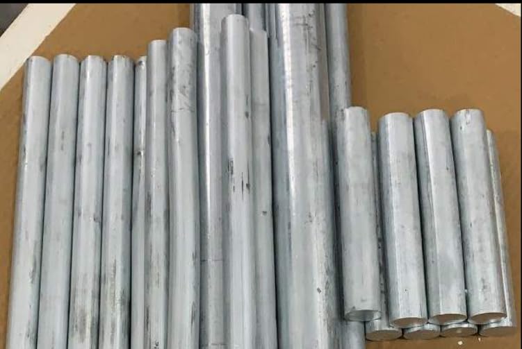 Tige d'anode en Zinc pur à 99.99%, densité métallique, bâton de barre en Zn, cylindre d'électrode de bateau, matériaux d'exploitation DIY, diamètre 4 ~ 80mm, longueur 100mm 300mm, 1 pièce ( Color : Le