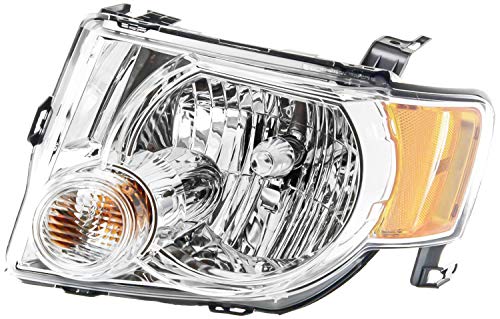 Evan-Fischer Headlight Assembly Compatible with 2008-2012 Ford Escape Halogen Driver Side