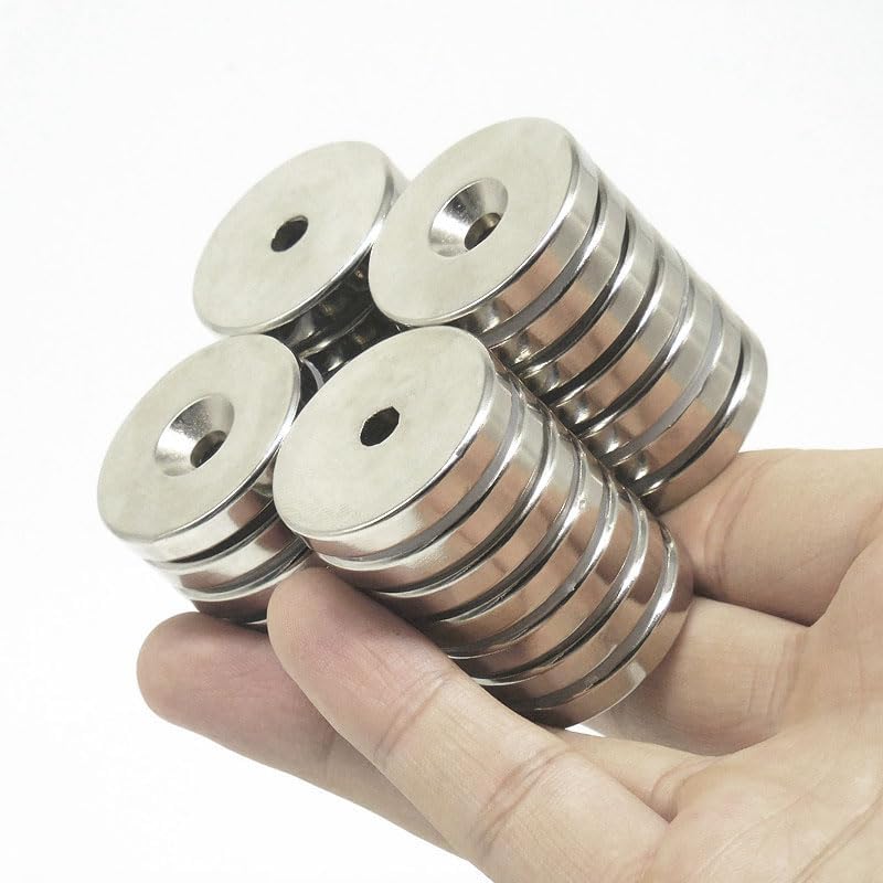 1~30PCS 50x5-6mm Permanent 50 * 5 Hole 6mm Round Countersunk Neodymium 50x5-6 Big Disc 50 * 5-6 magnet(3pcs)