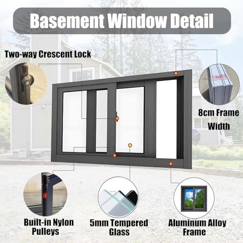 Ventana de aluminio resistente a la intemperie para sustitución 4