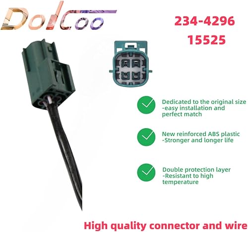 Miniatura 4 de Downstream Oxygen O2 Sensor 234-4296 15525 compatible con Nissan Sentra Altima Murano Maxima Quest X-Trail Infiniti Q45 M45 FX45 2002 2003 2004 2005