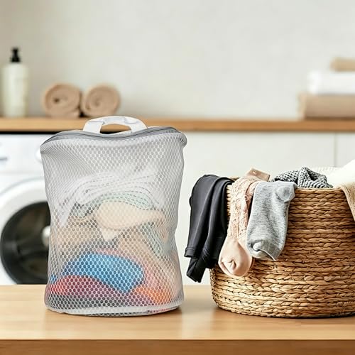 2Pcs Mesh Hanging Laundry Bags