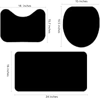 Vista 5 de Juego de 4 cortinas de ducha de flores amarillas con alfombras antideslizantes y cubierta para tapa de inodoro, decoración floral de mariposa