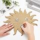 AHANDMAKER 2 Stück Dekorative Korktafel. 11.73x11.38 Pinnwand In Sonnenform 0.31 dicke Korktafel Für Wand Büro Zuhause Schule Dekoration Schmuck Display Brosche Pin Lagerung