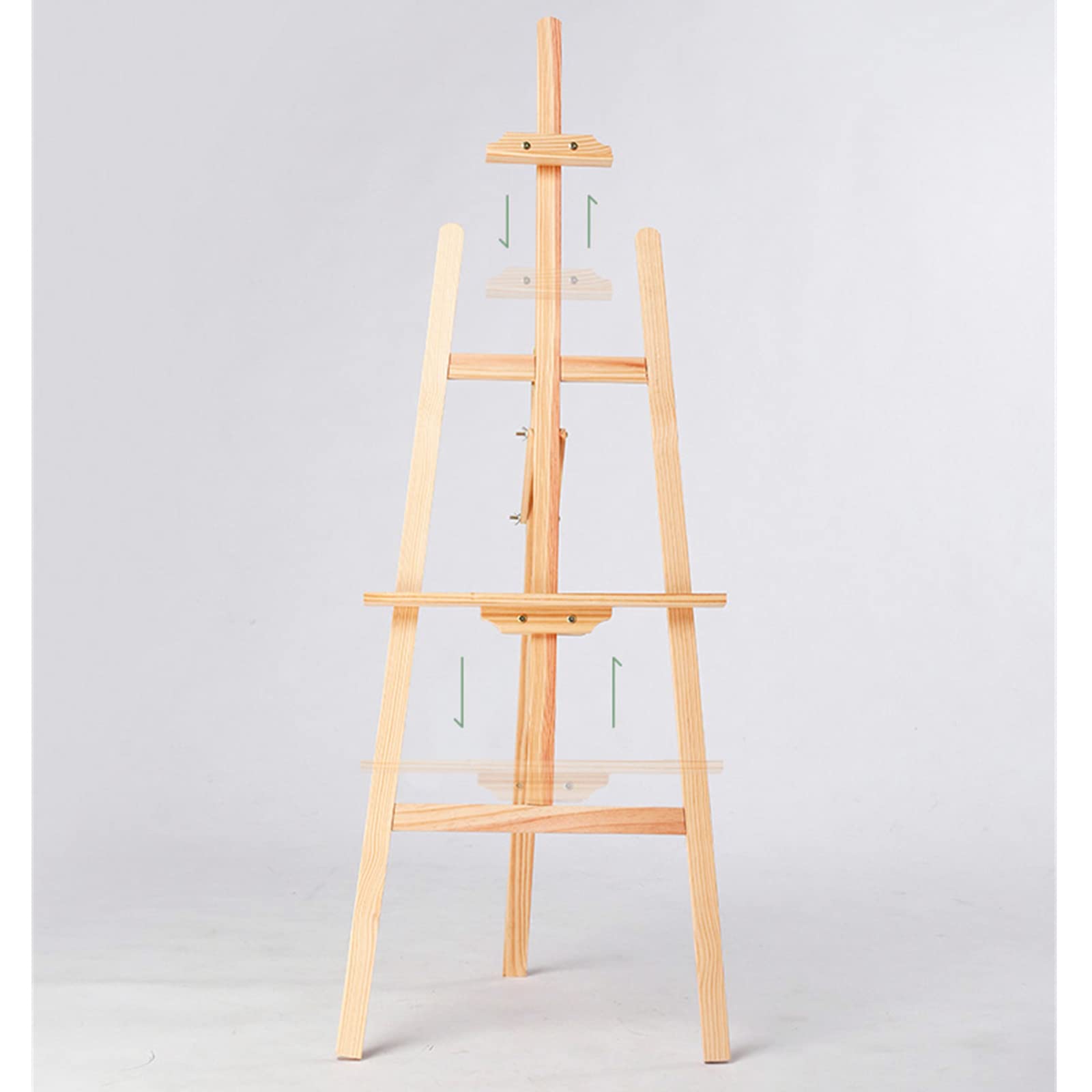 HADECOLL Painting Artist Wooden A-Frame Easel Adjustable Artist Easels Folding Tripod Easels Painting Holder For Displays Exhibition Weddings,A-175Cm