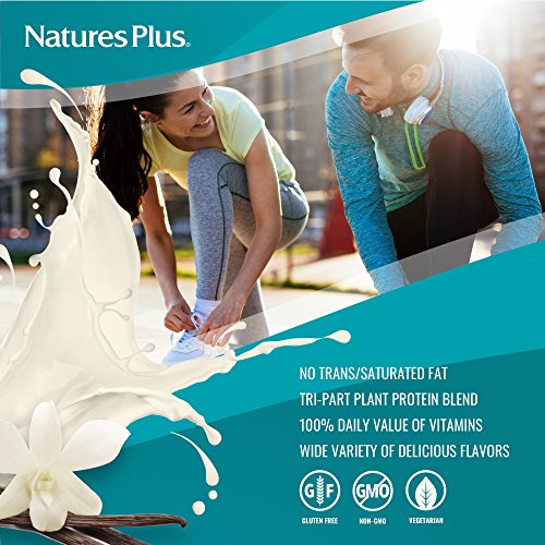 Naturesplus Simply Natural Spiru-Tein Shake - Unsweetened Vanilla - 1.63 Lbs, Protein Powder - Meal Replacement - Natural Energy - Supports Diabetic Lifestyle - Vegetarian, Gluten-Free - 32 Servings #TOP1