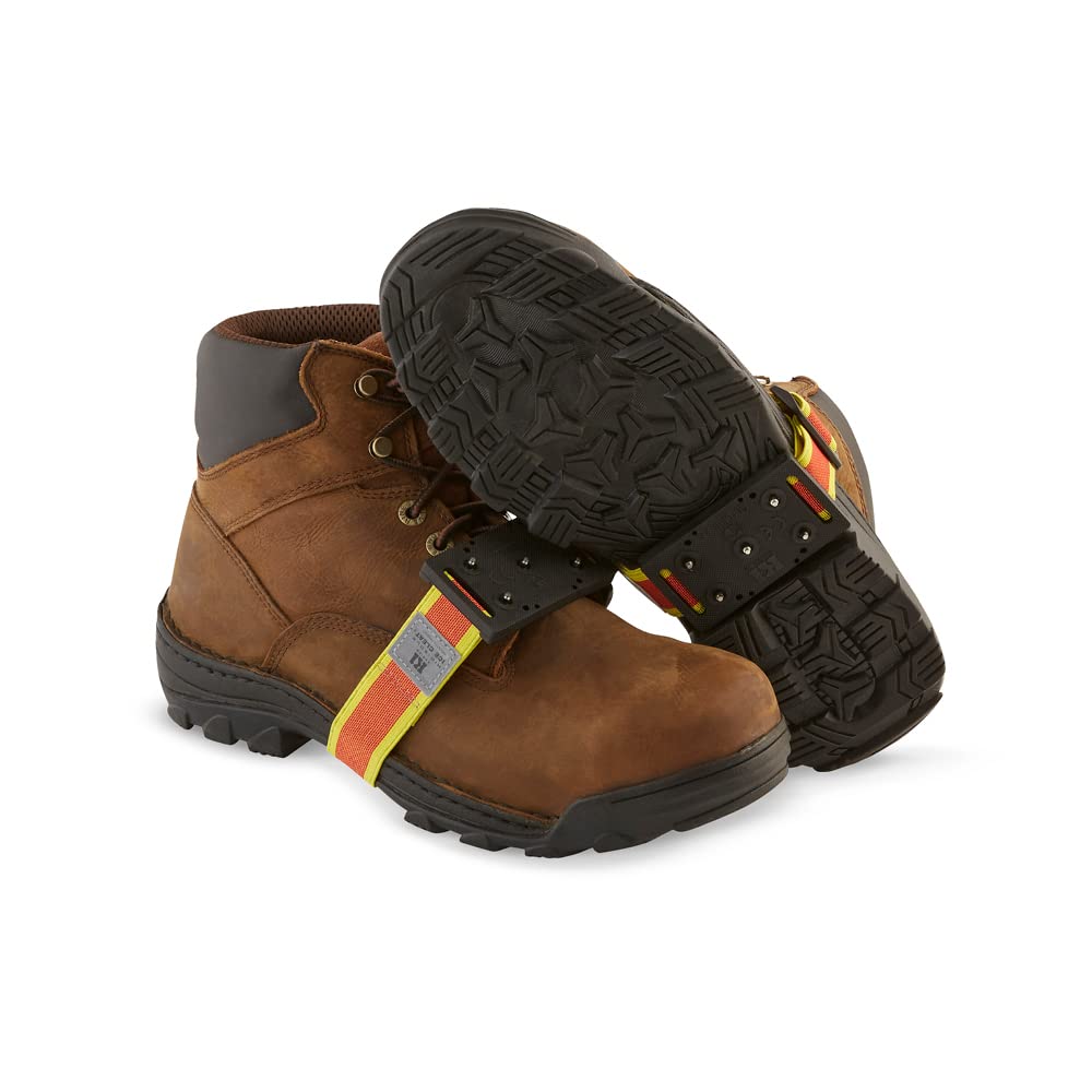 K1 Mid-Sole Ice Cleats - Easily Rotate Traction Cleats for Frequent Indoor/Outdoor Transition, Driving, or Climbing (1 Pair)