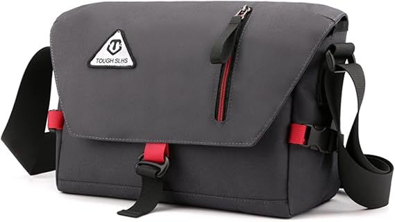 Amazon Foirokasa メッセンジャーバッグ ショルダーバッグ 学生 大容量 軽量 防撥水 釣り タブレットポッケド 斜め掛けバッグ 出張 旅行 収納 通勤 ボディバッグ グレー Foirokasa メッセンジャーバッグ