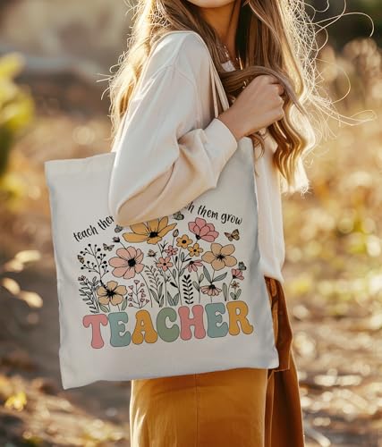 Image of Aesthetic Tote Bag for Women Girls, Stylish Tote Bag for Friends Besties Coworker