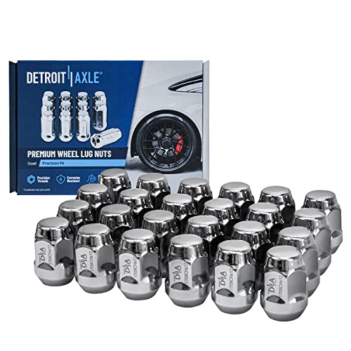 Image of Detroit Axle - 4WD Front Upper Control Arms Ball Joints Sway Bars Tie Rods + 24pc Lug Nuts Replacement for K1500 Tahoe Yukon Escalade - 39pc Set