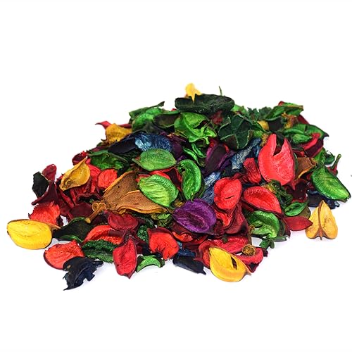 Image of Pure Source india Unscented Dried Flowers Leaves Potpourri Gift Bag for Home Decoration Room Office Bathroom Vase Fillers (50 GM Potpourri Bag Multicolor)
