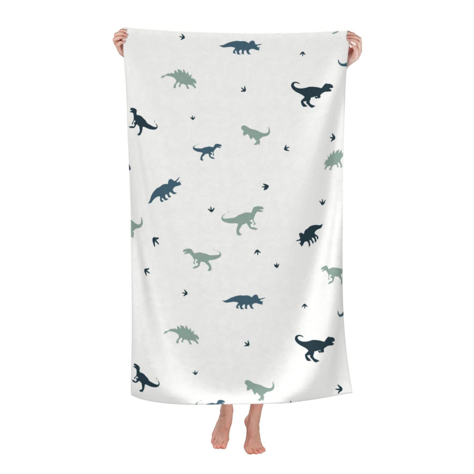 Dinosaur Large Beach Towel For Kids - Oversized 32x52 Inch Microfiber Quick-Dry Towel For Pool, Bath, Travel - View #5