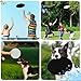 YEAHACLUB 100PCS Foldable Flying Disc Fans with Bags, 9.8'' DIY Handheld Black Egde Fabric Folding Fan for Outdoor Game Activities Birthday Party Favors Gifts, Black