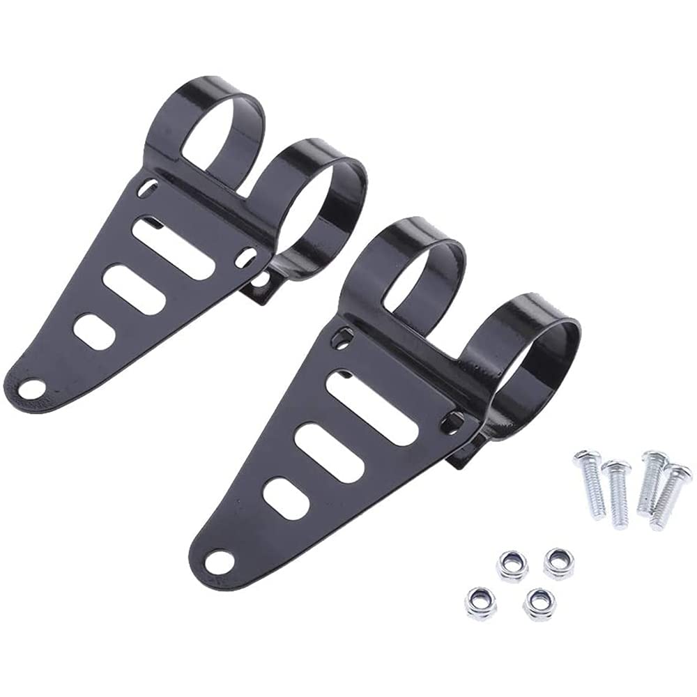 2pcs moto faro staffa di montaggio per Cafe Racers forcella 41-43mm