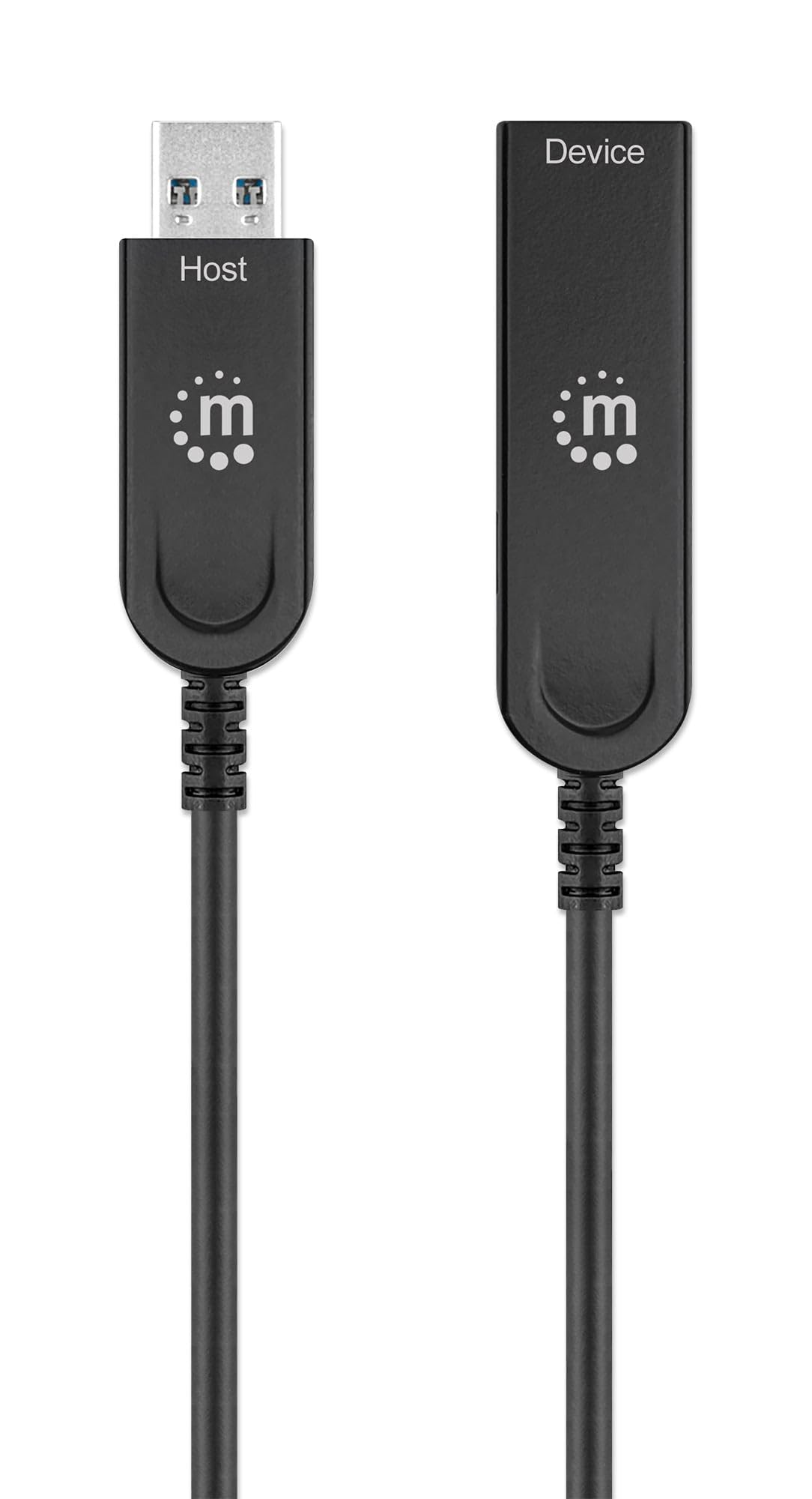 Manhattan 356497 Cable Óptico Activo USB 3.2 Gen 2 SuperSpeed+ AOC USB A M/F 10 m Negro