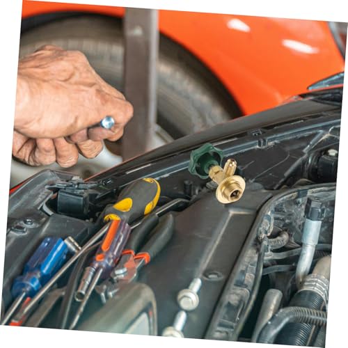 ORFOFE 冷媒クイックカプラー搭載車用冷媒交換バルブ エアコンガス補充対応 多車種適合漏れ防止バルブ 開閉簡単設計メンテナンス用アダプ