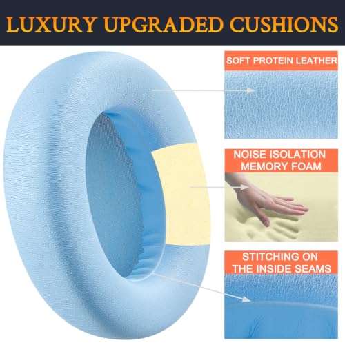 Image of SOULWIT Earpads for Skullcandy Crusher ANC 2(ANC2) - Preppy Blue | Do Not Fit Crusher ANC Wireless Headphones