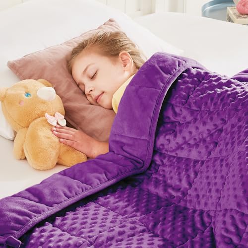 Couverture lestée violette de 0,9 kg pour une relaxation ciblée - 2