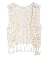 Algopix Similar Product 8 - ZHUANNIAN Little Girls Crochet Vest
