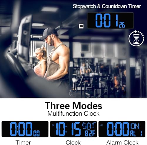XREXS 16.5 in Large Digital Wall Clock WiFi Sync - Image 5