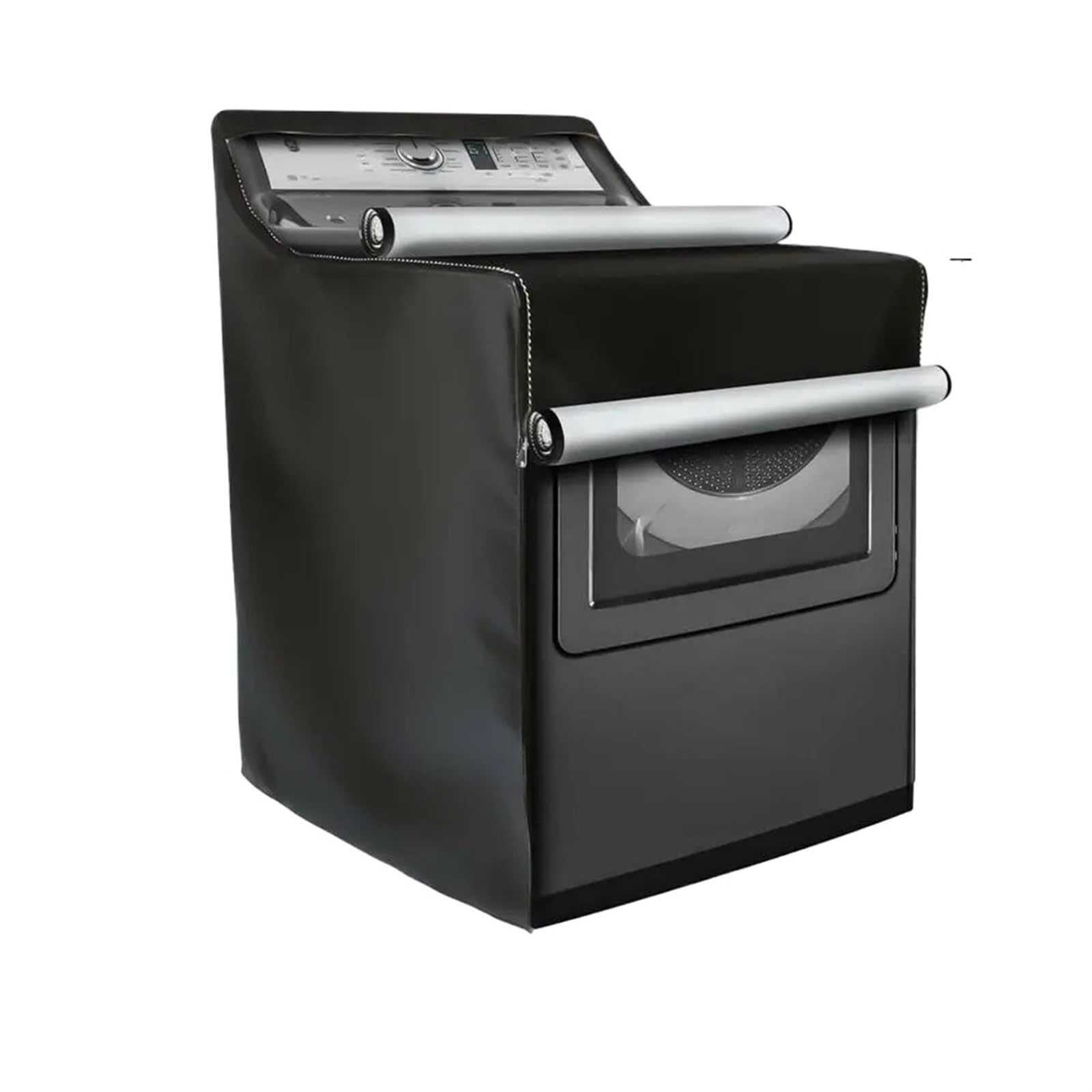Copertura Antipolvere Superiore for Lavatrice Protezione Solare Impermeabile Anti-UV Lavatrice/asciugatrice Copertura Protettiva Antipolvere(Silver)