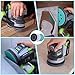 WORKPRO 5 Inch Orbital Sander Interface Pads and Sanding Discs, 3 Foam Buffer Pads & 3 Grit Sandpaper (80/120/240), 8 Hole Hook and Loop Soft Cushion Sponge Backing for Sander