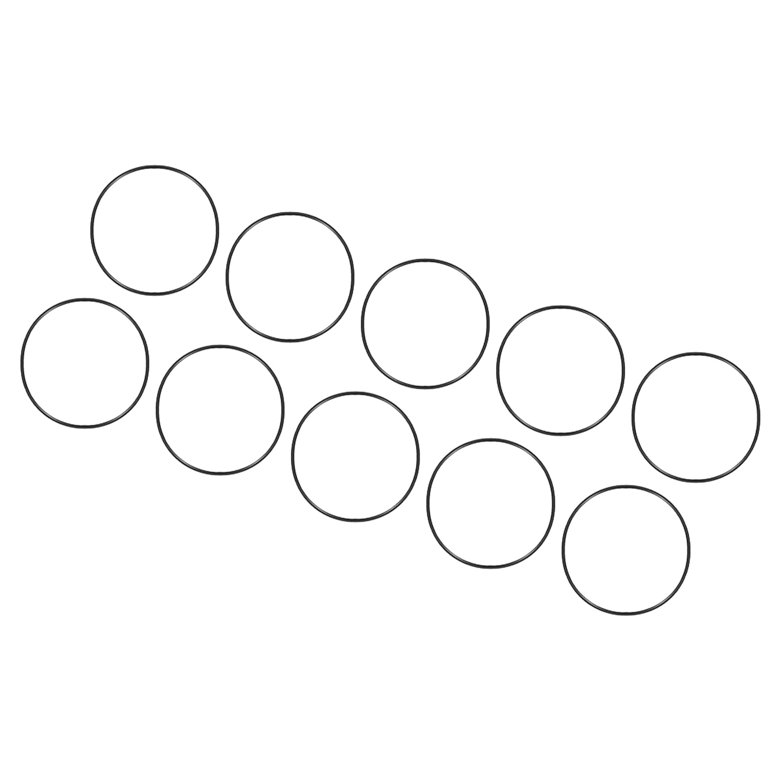 QUARKZMAN Nitrile Gomma O-Ring 40mm x 38mm x 1mm Guarnizioni di Tenuta Anelli Rubinetti Rotondo Guarnizione Rondella per Rubinetto Idraulica Riparazione Sigillatura Connessione, 10 Pezzi