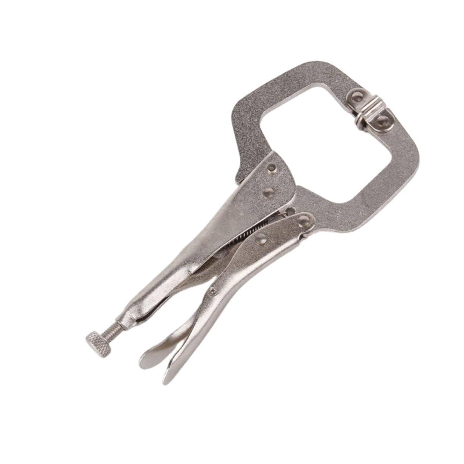 HYQOUKLR Locking C Clamp Grip Pliers, Steel Locking Pliers C Clamp Vise Grip Welding Woodworking Tenon Locator 5-18 in(6.5in)