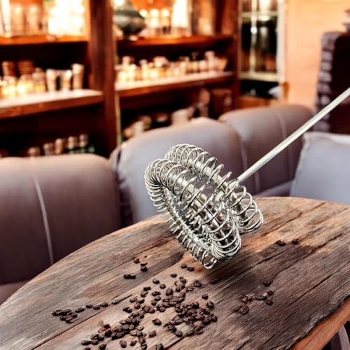 Image of NIbbler Supreme 3-Speed Rechargeable Milk Frother for Coffee | Electric Whisk Mixer | Stainless Steel, Stand-Up Design