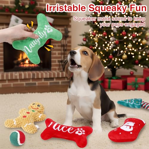 Juguetes de Peluche para Perros Xmas Pack x10 miniatura 5