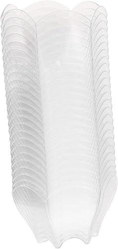 Juego de 24 cuencos de postre de flores para pudín, mousse, jalea para uso en el hogar, restaurante, caja fuerte de plástico