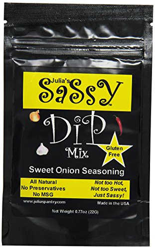 Julia's Pantry Julia's Sassy Dip and Seasoning Mix, Sweet Onion, 0.78 Ounce (Pack of 24)