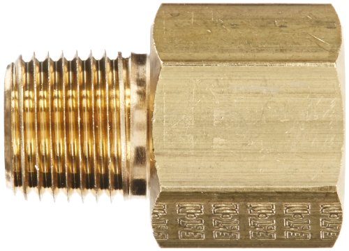Image of Eaton Weatherhead 3200X2 Brass CA360 Fitting, Adapter, 1 /8 inch NPT Female x 1 /8 inch NPT Male