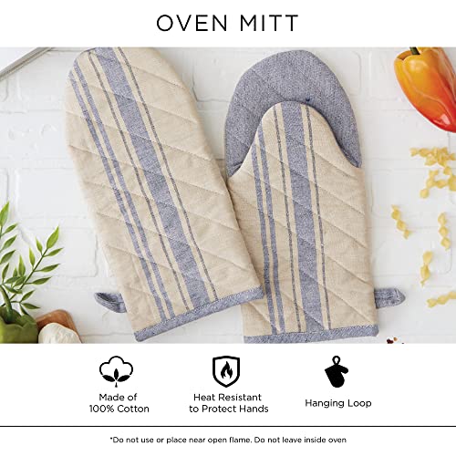 Dii CAMZ37726 100% Cotton Solid Chambray Kitchen Set, Oven Mitts thumb #6