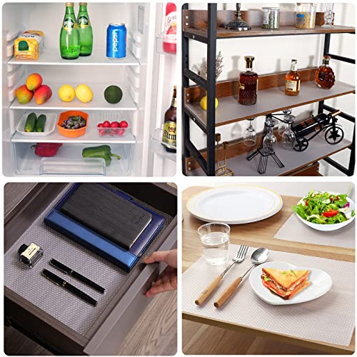 Pabusior Thicken Wire Shelf Liner - Heavy Duty Pantry Shelves Liners 13.5 X 157 Inch, Translucent Liners For Metal Shelving, Easy Cutting Clear Drawer Liner #TOP5