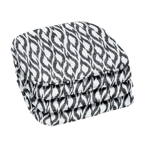 BrylaneHome Bh Outdoor Performance Set of 4 Stacking Chair Pads