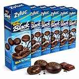 Zyluc Mini Black Crackers – Chocolate Snack with Real Cocoa Powder – Portable 35g Pack – Crisp Texture...